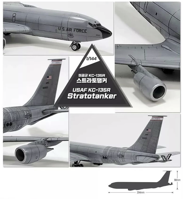 Academy 12638 USAF KC-135R Stratotanker 1/144 – zdjęcie 4