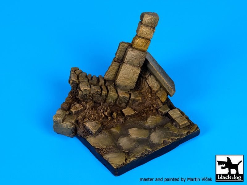 Black Dog D35055 Ruined wall N°2 base 1/35 – immagine 4