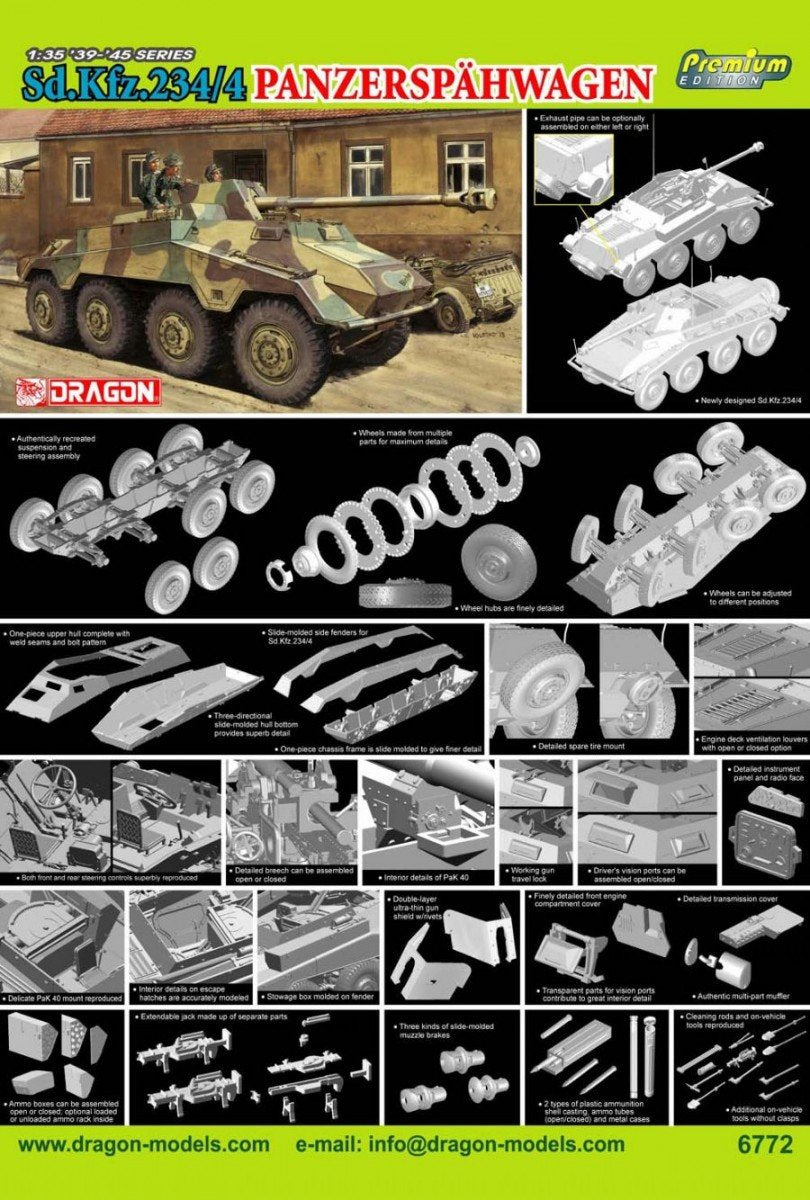 Dragon 6772 Sd.Kfz.234/4 Panzerspahwagen (Premium Edition) 1/35 – imagen 2