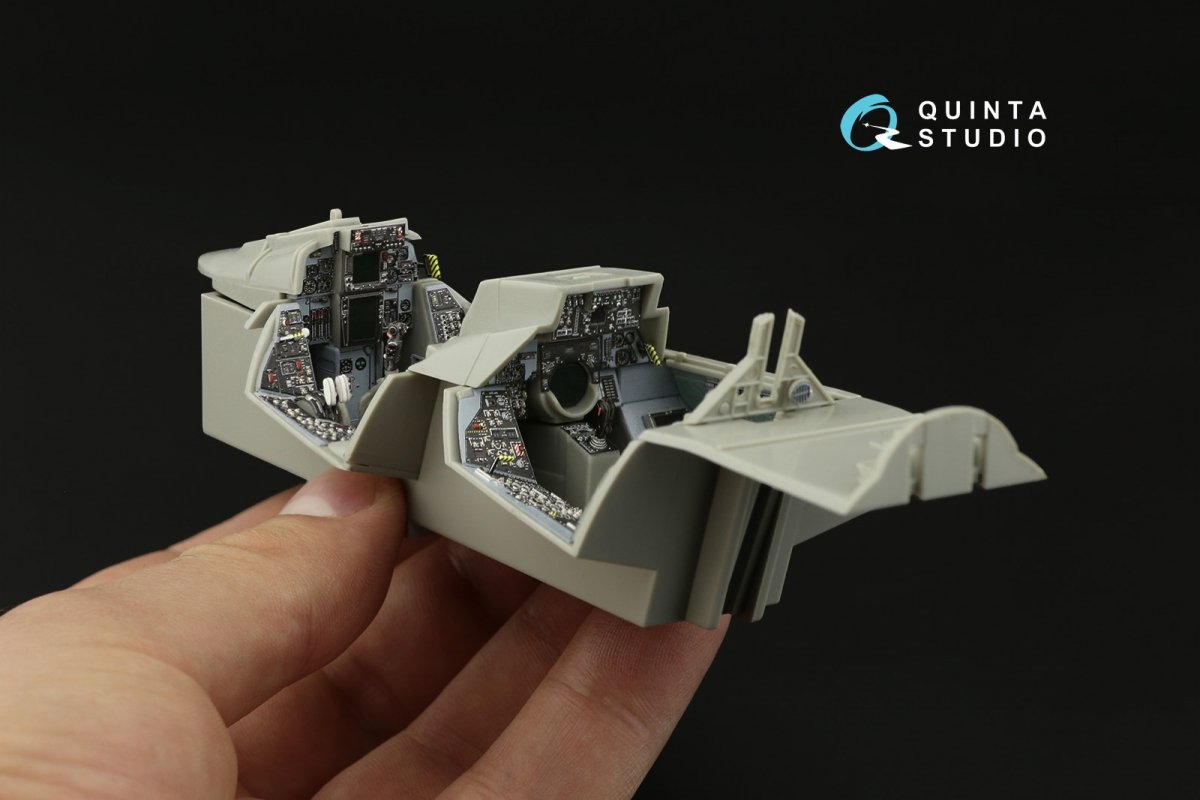 Quinta Studio QD32098 F-14A 3D-Printed &amp;amp; coloured Interior on decal paper ( Trumpeter ) 1/32 – immagine 9