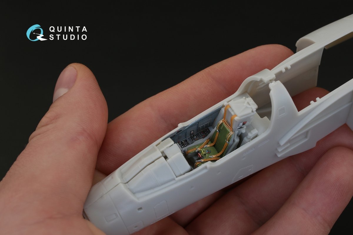 Quinta Studio QD48113 Mirage 2000C 3D-Printed &amp;amp; coloured Interior on decal paper (for Kinetic kit) 1/48 – immagine 8