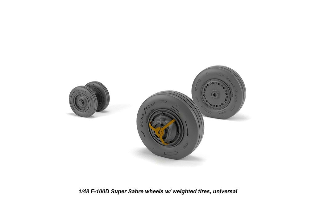 Armory Models AW48316 F-100D Super Saber wheels w/ weighted tires 1/48