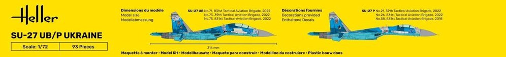 Heller 56371 Coffret de Démarrage - SU-27 UB/P Ukraine 1/72 – image 3