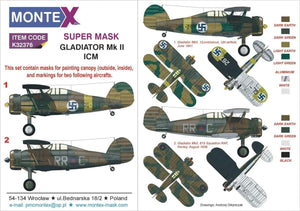 Montex K32376 Gladiator Mk II ICM 1/32
