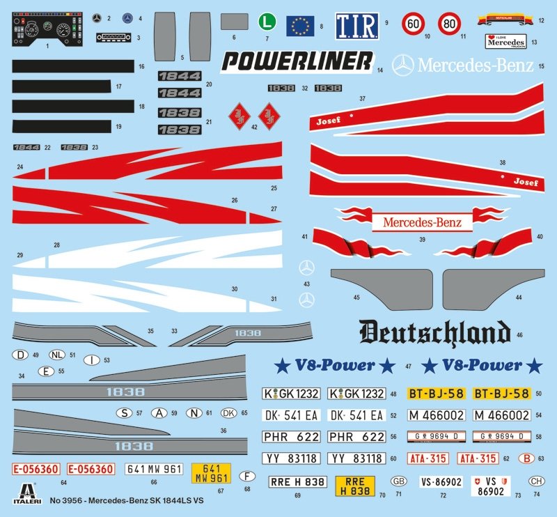 Italeri 3956 Mercedes Benz SK 1844 LS V8 1/24 – Bild 9