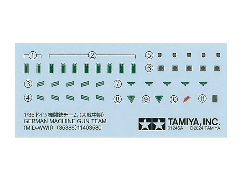 Tamiya 35386 German MG Team Mid-WWII 1/35 – zdjęcie 8
