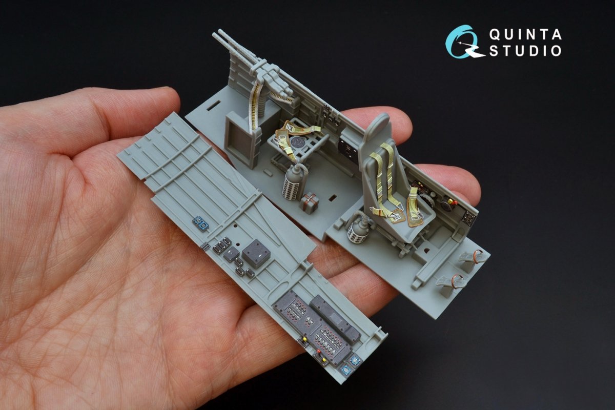 Quinta Studio QD32087 Ju87 D/G 3D-Printed &amp;amp; coloured Interior on decal paper (Trumpeter) 1/32 – immagine 3