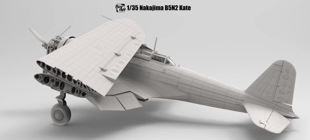 Border Model BF-005 Nakajima B5N2 Type 97 Carrier Attack Bomber &amp;quot;Kate&amp;quot; w/ Full interior 1/35 – immagine 4