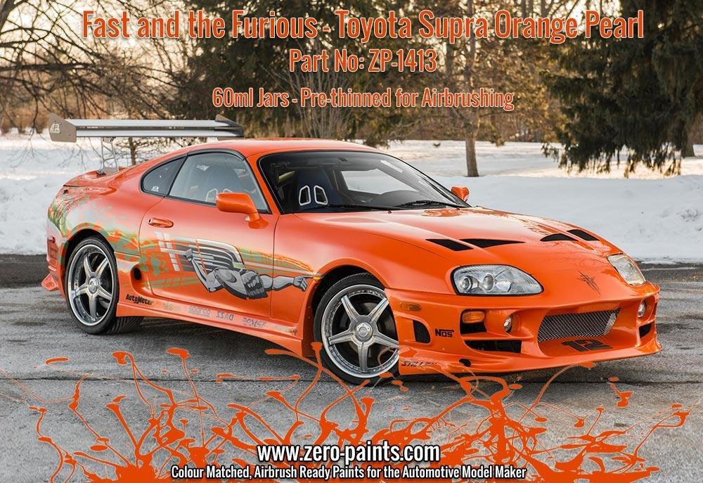 Peinture Zero Paints ZP-1413 Fast and the Furious Toyota Supra Orange nacré 60 ml