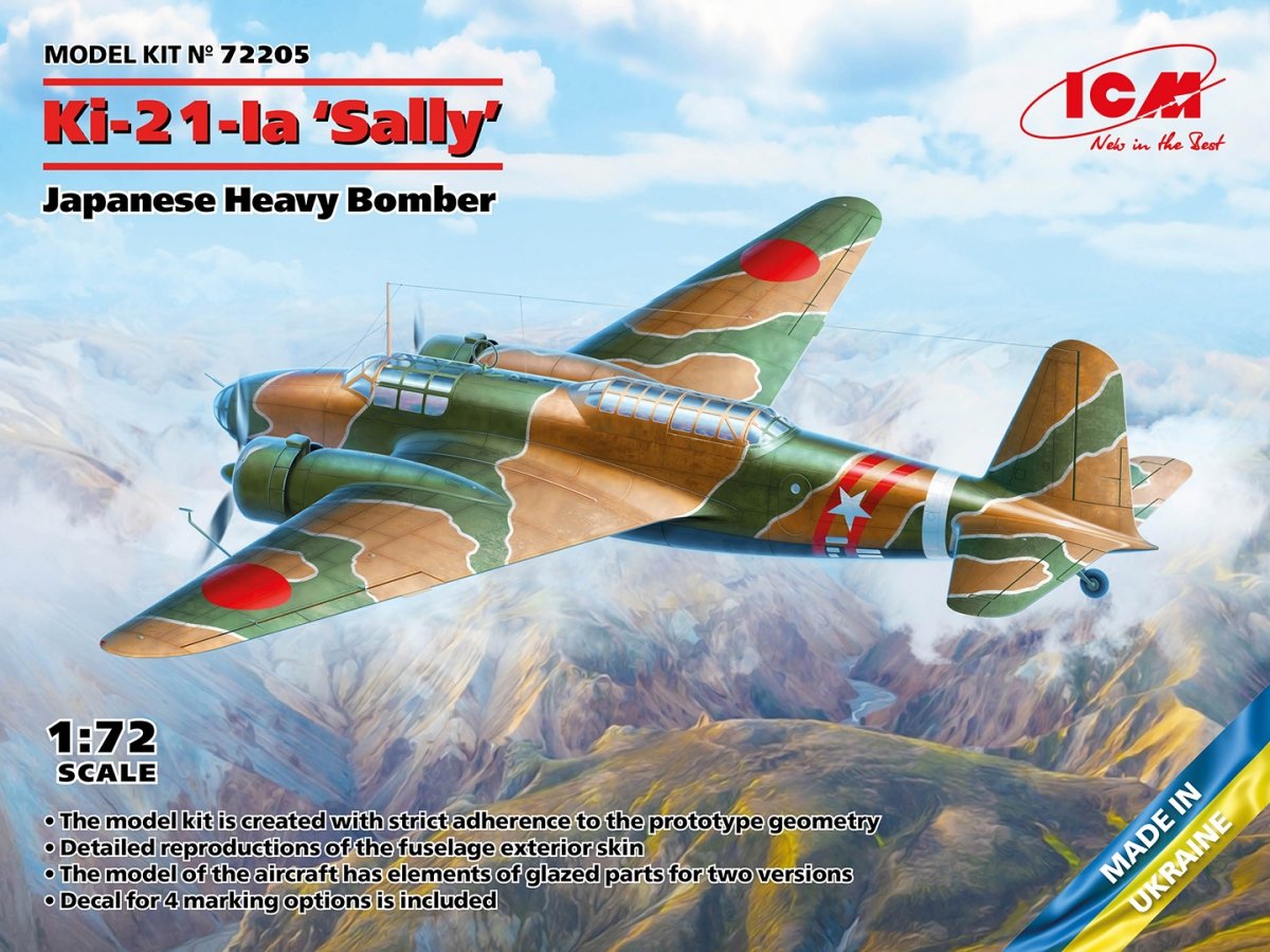 ICM 72205 Ki-21-Ia « Sally » Bombardier lourd japonais 1/72
