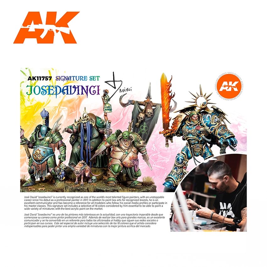 AK Interactive AK11757 JOSE DAVINCI SIGNATURE SET 18x17 ml – zdjęcie 5