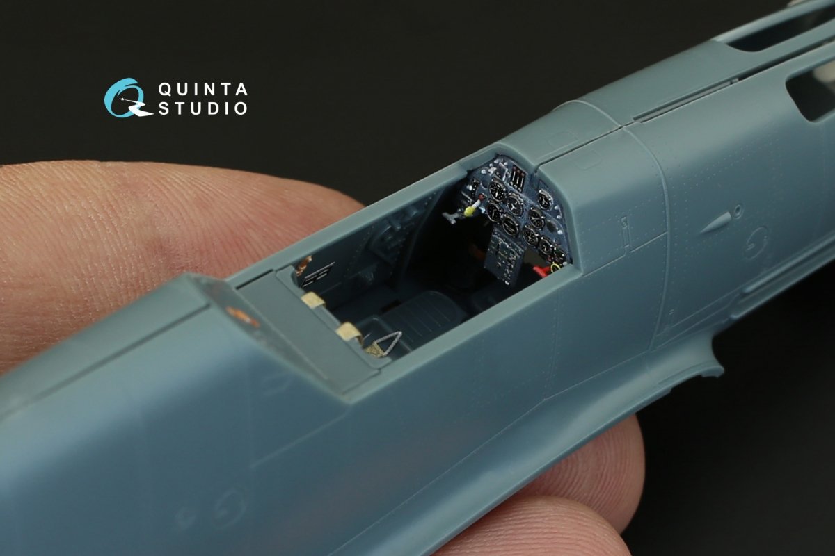 Quinta Studio QD48083 Bf 109F-2/F-4 3D-Printed &amp;amp; colored Interior on decal paper (for Eduard kit) 1/48 – image 10