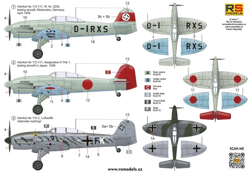 RS Models 94008 Heinkel 112 V11 1/72 – Bild 2