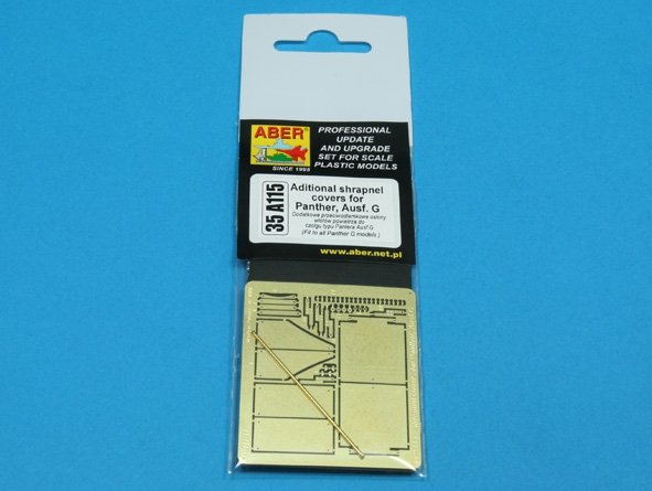 Aber 35A115 Aditional shrapnel covers for Panther Ausf.G 1/35 – immagine 3