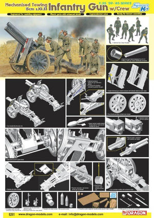 Dragon 6261 15cm Infantry Gun w. Crew 1/35 – immagine 2