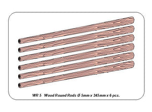 Aber WR5 Pręty drewniane 0,5 mm długość 245mm x6 szt. – immagine 3