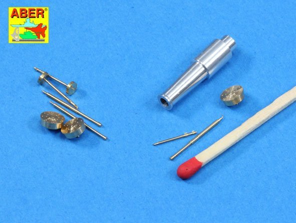 Aber 35l-175 Set of barrels for Soviet tank T-28 Early: 1 x KT-28 (76,2 mm), 3 x Machine Gun DT (7,62 mm) 1/35 – Bild 2