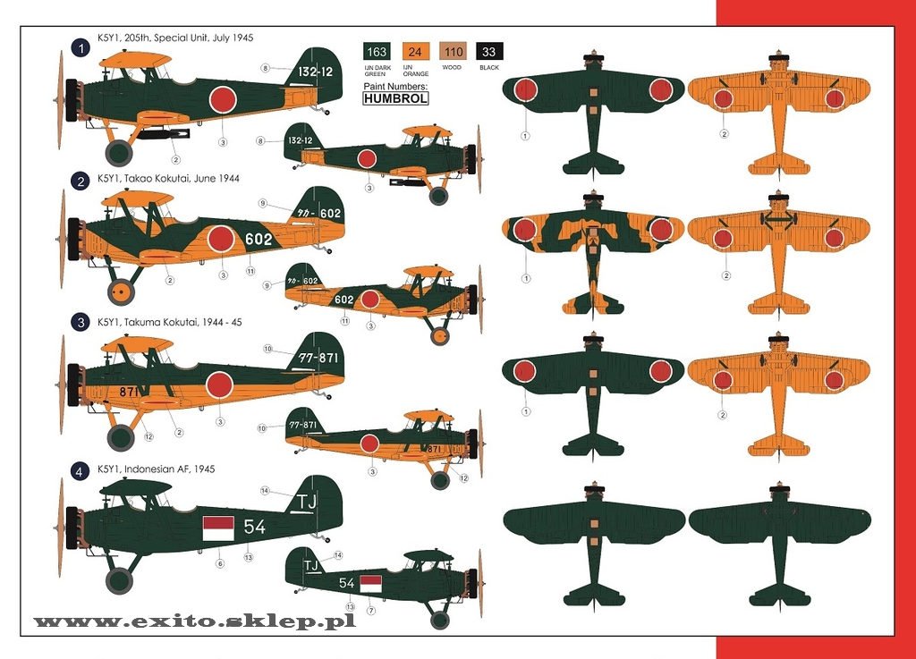 AZ Model AZ7424 Yokosuka/Kawanishi K5Y2 Akatombo Type 93 1/72 – immagine 2