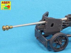 Aber 72L-56 Lufa 75mm do niemieckiej armaty p/panc Pak 40 z późnym hamulcem wylotowym / German 75mm gun barrel for PaK40 with late muzzle brake 1/72 – zdjęcie 6