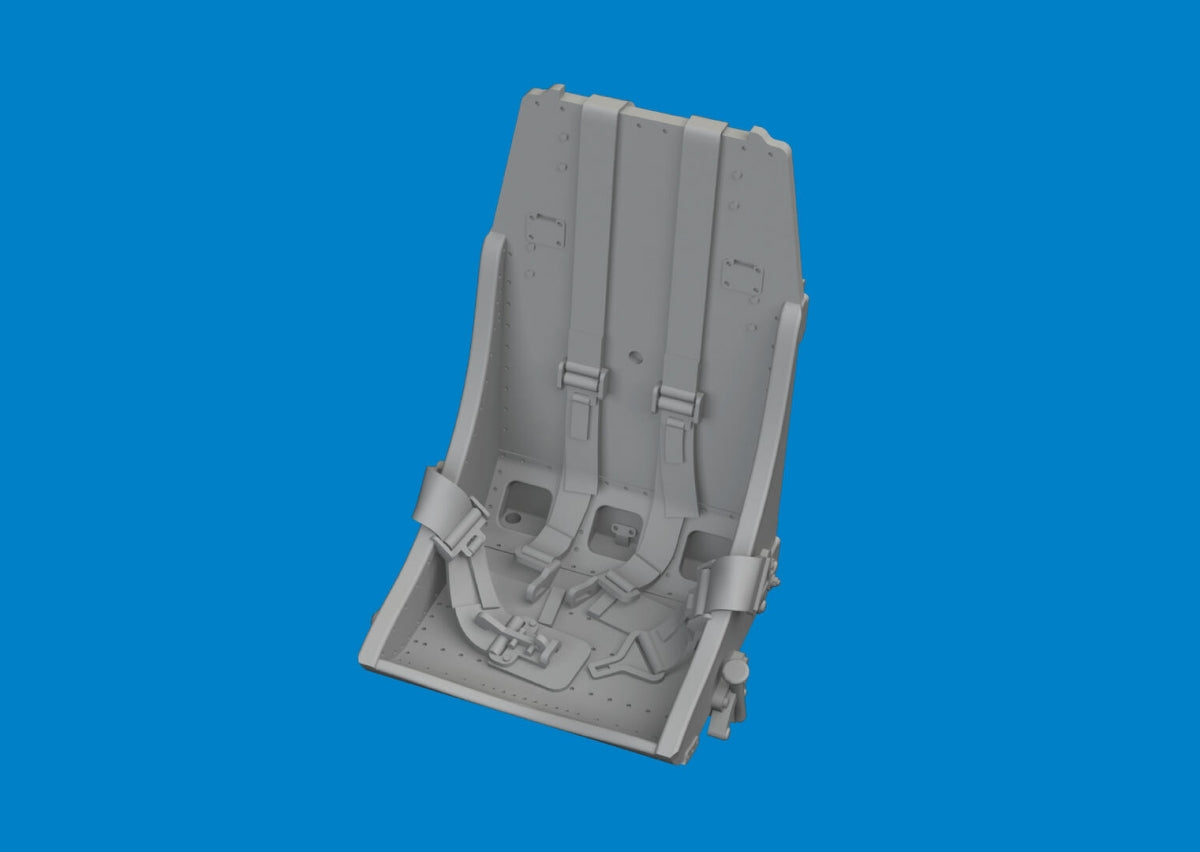 Eduard 6481040 P-51B/ C seat w/ integral belts Type 2 PRINT EDUARD 1/48 – immagine 2