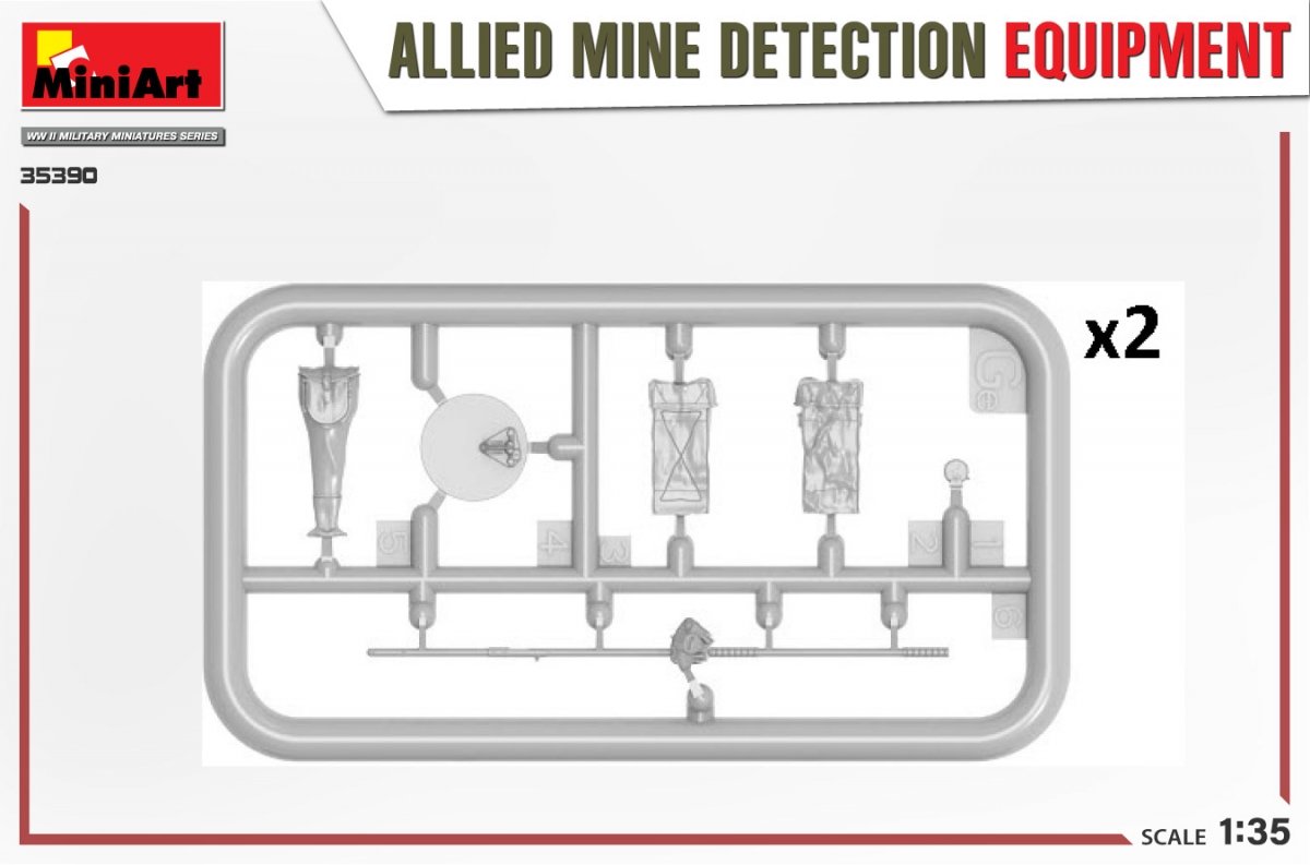 MiniArt 35390 ALLIED MINE DETECTION EQUIPMENT 1/35 – immagine 4