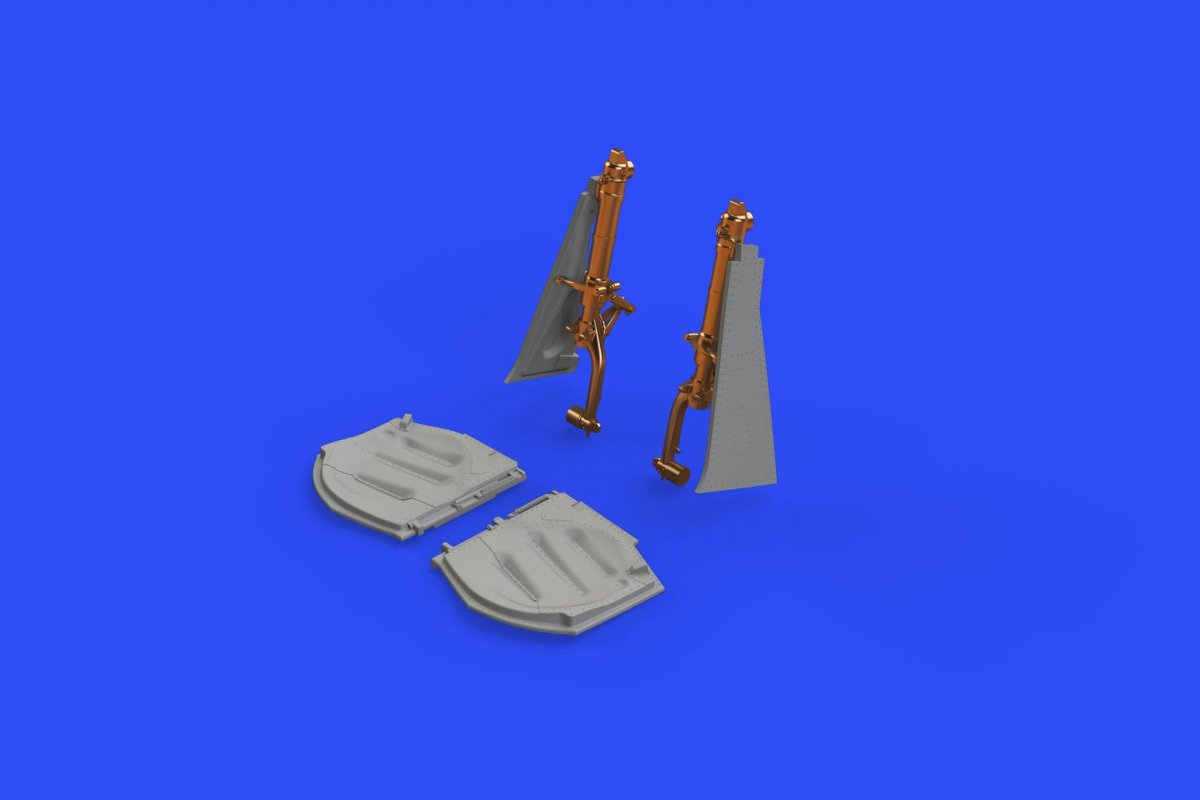 Eduard 648495 P-51D undercarriage legs BRONZE 1/48 EDUARD – immagine 3