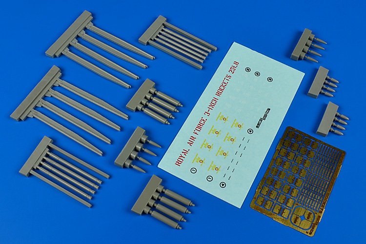 Aerobonus 320062 RAF roquettes de 3 pouces et 25 livres (1/32)