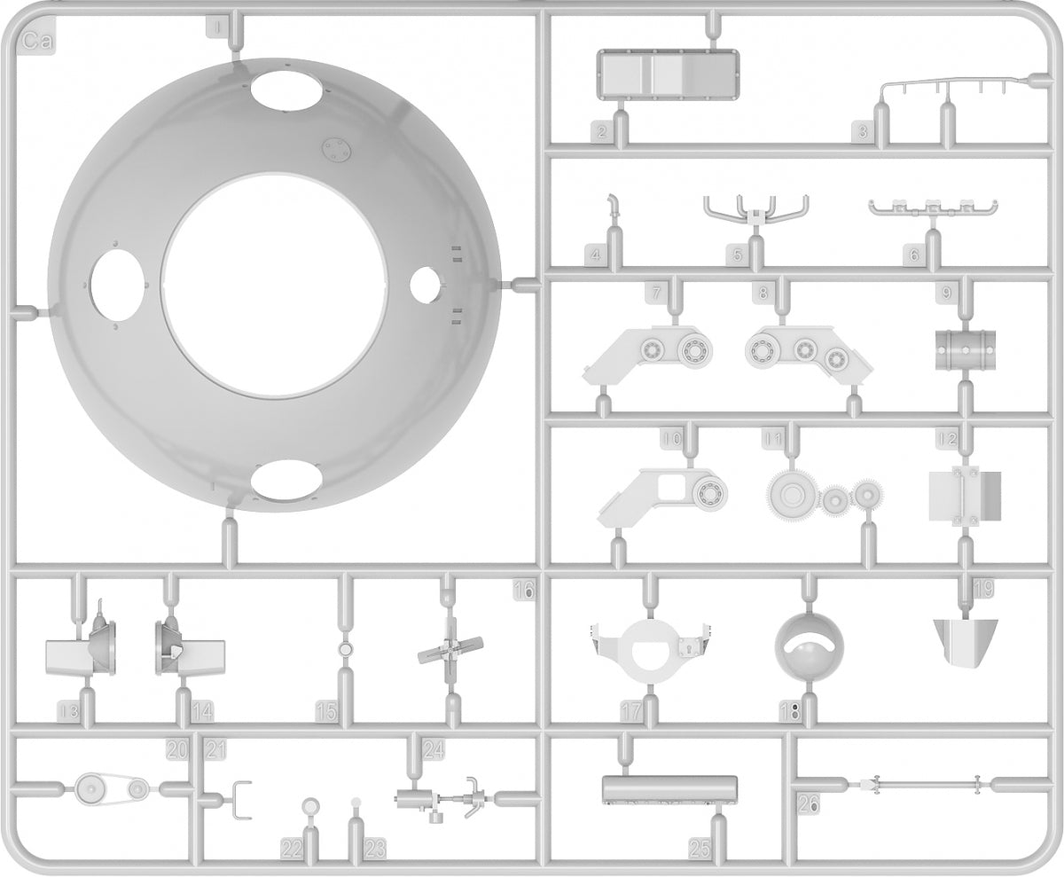 MiniArt 40003 SPHERICAL FIGHTING VEHICLE. TsAMO PROJECT. INTERIOR KIT 1/35 – immagine 13