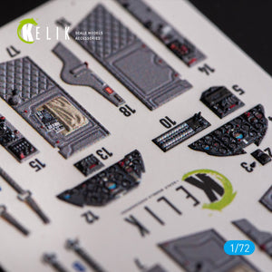 KELIK K72162 L-29 Delfin - interior 3D decals for AMK kit 1/72