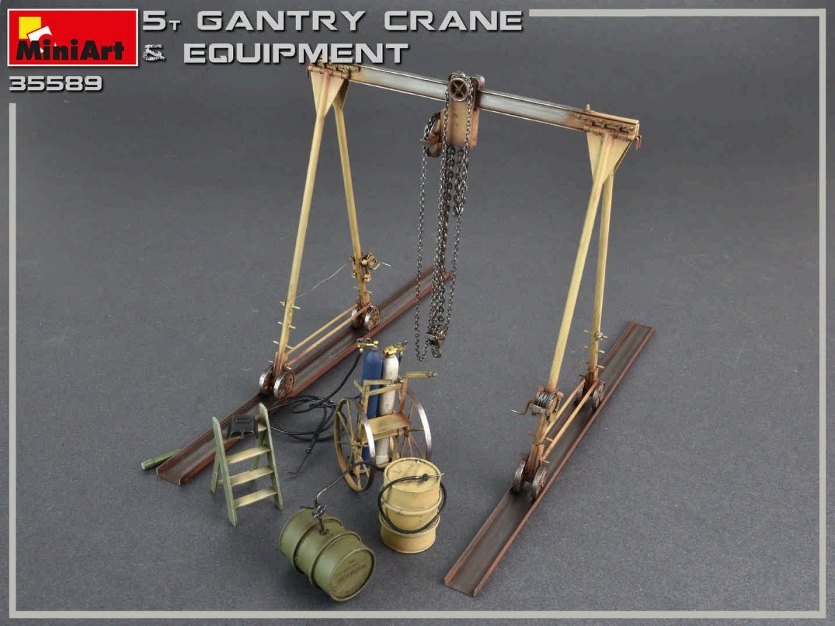 MiniArt 35589 5 TON GANTRY CRANE &amp;amp; EQUIPMENT 1/35 – immagine 3