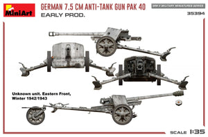 MiniArt 35394 GERMAN 7.5CM ANTI-TANK GUN PAK 40. EARLY PROD 1/35 – image 11