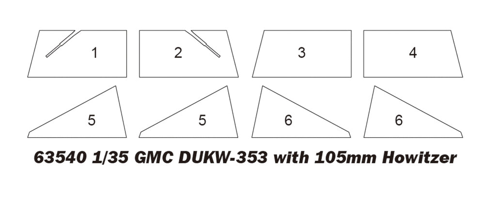 I Love Kit 63540 GMC DUKW-353 with 105mm Howitzer 1/35 – immagine 4