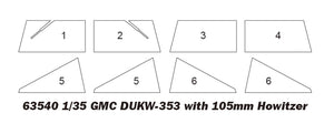 I Love Kit 63540 GMC DUKW-353 with 105mm Howitzer 1/35 – immagine 4