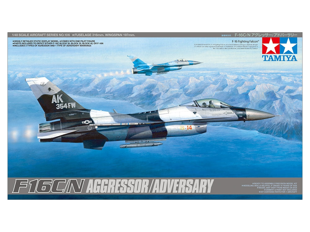 Tamiya 61106 F-16C/N AGGRESSOR/ADVERSARY 1/48 – immagine 2