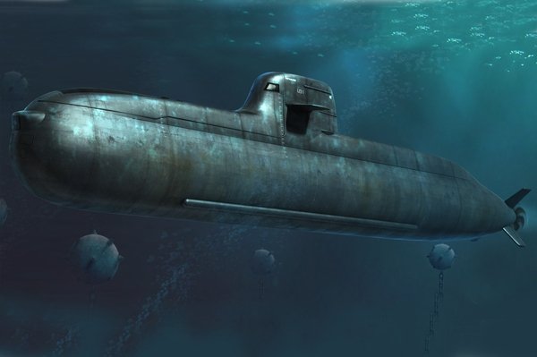 Hobby Boss 83527 Sous-marin d'attaque Type 212 de la marine allemande (1/350)