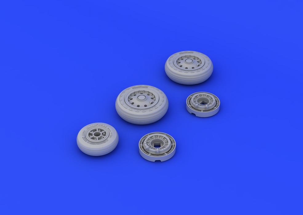 Eduard 648176 F-104 undercarriage wheels early 1/48 (Hasegawa) – immagine 4