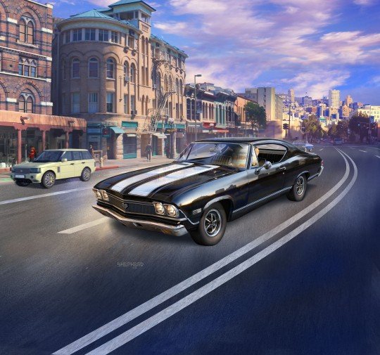 Revell 07662 Chevy Chevelle SS 396 1968 1/25 – immagine 3