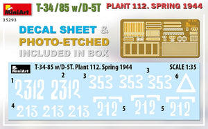 MiniArt 35293 T-34/85 w/D-5T PLANT 112. SPRING 1944 1/35 – Bild 2