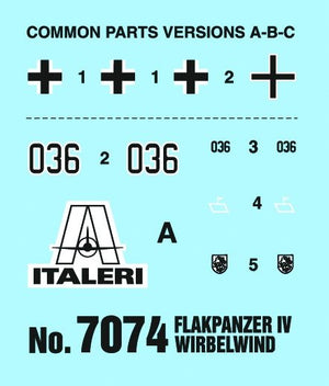 Italeri 7074 FLAKPANZER IV WIRBELWIND 1/72 – zdjęcie 7