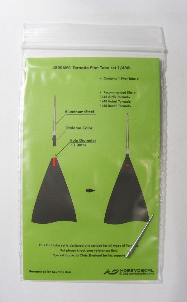 HobbyDecal MT48006V1 Tornado Pitot tube set 1/48