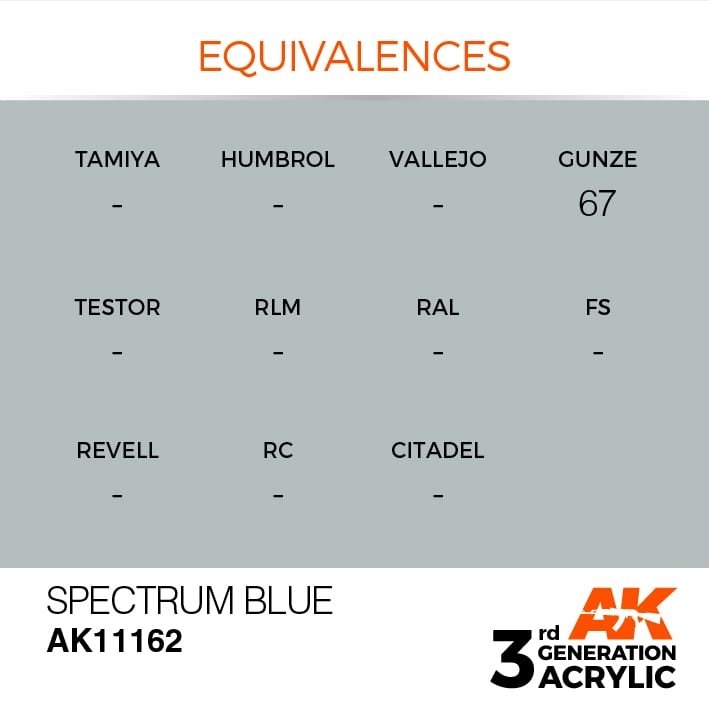 AK Interactive AK11162 SPECTRUM BLUE – STANDARD 17 ml  – image 3