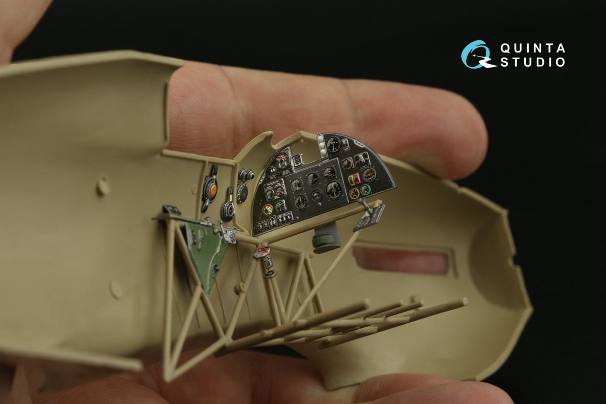 Intérieur imprimé en 3D et coloré sur papier décalcomanie Quinta Studio QD32140 Hawker Hurricane Family (Fly) 1/32 – image 2