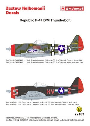 Techmod 72103 - Republic P-47D/M Thunderbolt 1/72 – imagen 2