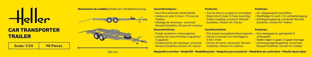 Heller 56774 Car Transport Trailer - Starter Kit 1/24 – immagine 8