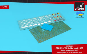Armory Models 72443 ZSU-23-4V1 Shilka mod.1970 Soviet Modern AA SPG 1/72 – immagine 16