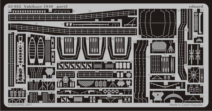 Eduard 53032 Yukikaze 1940 1/350 Hasegawa – image 2