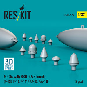 RESKIT RS32-0524 Mk.84 avec bombes BSU-36/B (2 pièces) (Impression 3D) 1/32 – image 2