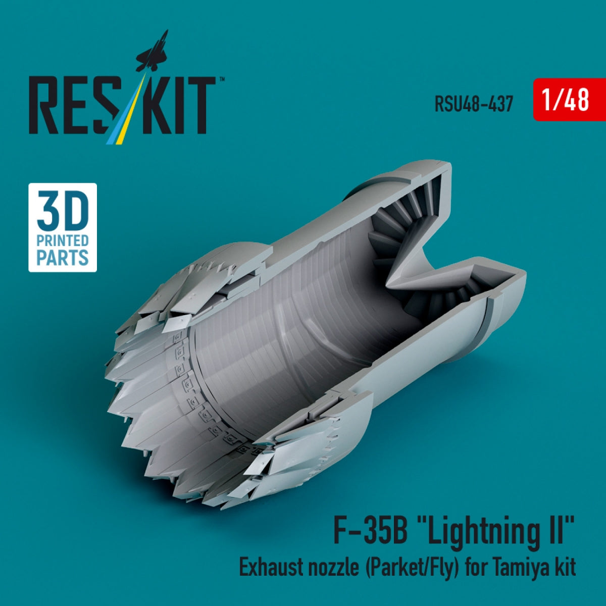 RESKIT RSU48-0437 F-35B &amp;quot;Lightning II&amp;quot; exhaust nozzle (Parked/Fly) for Tamiya kit (3D printed) 1/48 – imagen 2