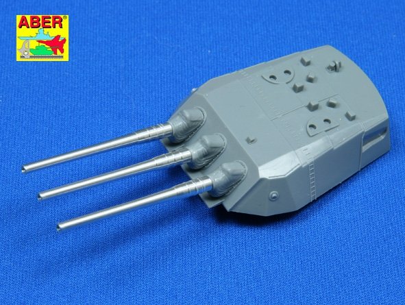 Aber 350L-09 Ensemble de 9 canons de 460 mm pour les navires japonais Yamato et Musashi (1/350) – image 4