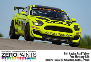 Zero Paints 1666 Volt Racing Acid Yellow for Ford Mustang GT4 30 ml – Bild 3